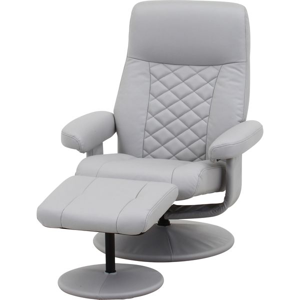 パーソナルチェアー クロス GY グレー 組立品（ﾒｰｶｰ名:不二貿易） インテリア 家具 オフィス家具 事務用チェア 高機能チェア