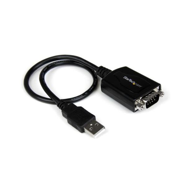 StarTech.com USB-RS232Cシリアル変換ケーブル 30cm ブラック ICUSB232PRO 1本 パソコン ケーブル ケーブルカバー