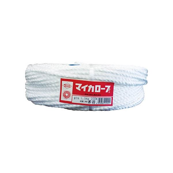 石本マオラン 石本 マイカロープ#7A 約1.5kg MLP-7A 1巻 【×3セット】  【 セット販売 まとめ買い 割引 】  ひも ロープ