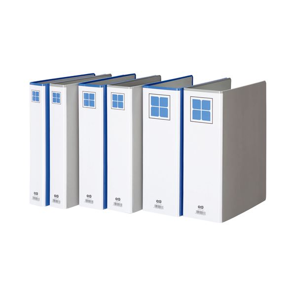 TANOSEE タノシー（大塚商会) 両開きパイプ式ファイルE A4タテ 300枚収容 背幅56mm グレー 1セット（10冊） 【×5セット】 【 セット販売 まとめ買い 割引 オフィス 文房具 文具 業務用 オフィス用品 】