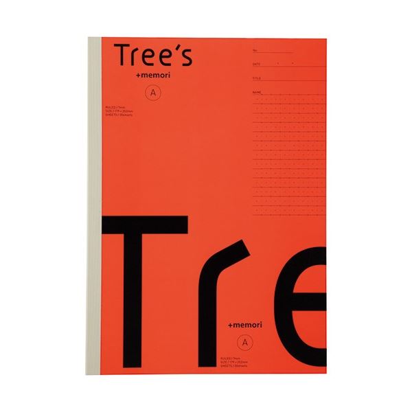 キョクトウ Tree s B5 Pメモリ A罫30枚 レッド 【×50セット】 【 セット販売 まとめ買い 割引 オフィス 文房具 文具 業務用 オフィス用品 】 文具 オフィス用品 ノート 紙製品 紙製品
