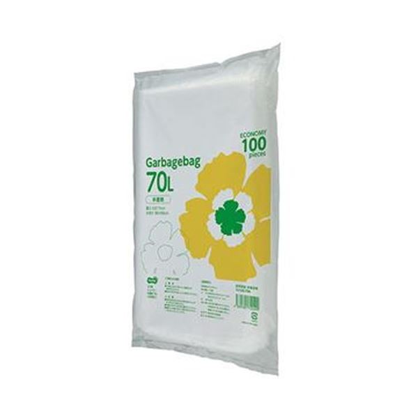 TANOSEE タノシー（大塚商会) ゴミ袋エコノミー 半透明 70L 1パック（100枚）【×10セット】 【 セット販売 まとめ買い 割引 オフィス 文房具 文具 業務用 オフィス用品 】 文具 オフィス用品 袋 ビニール袋