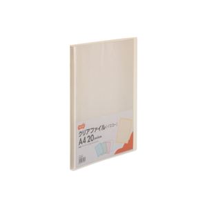 TANOSEE タノシー（大塚商会)  クリアファイル A4タテ20ポケット 背幅14mm イエロー 1セット(10冊) 【×5セット】  【 セット販売 まとめ買い 割引 オフィス 文房具 文具 業務用 オフィス用品 】  文具 オフィス用品 ファイル クリアケース クリアファイル