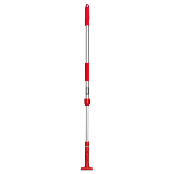 ハンドルのみ FXハンドル モップ用 アルミ 伸縮 柄 最長約180cm×2セット レッド 掃除用品 清掃用品 生活雑貨 【 セット販売 まとめ買い 割引 】 掃除用品