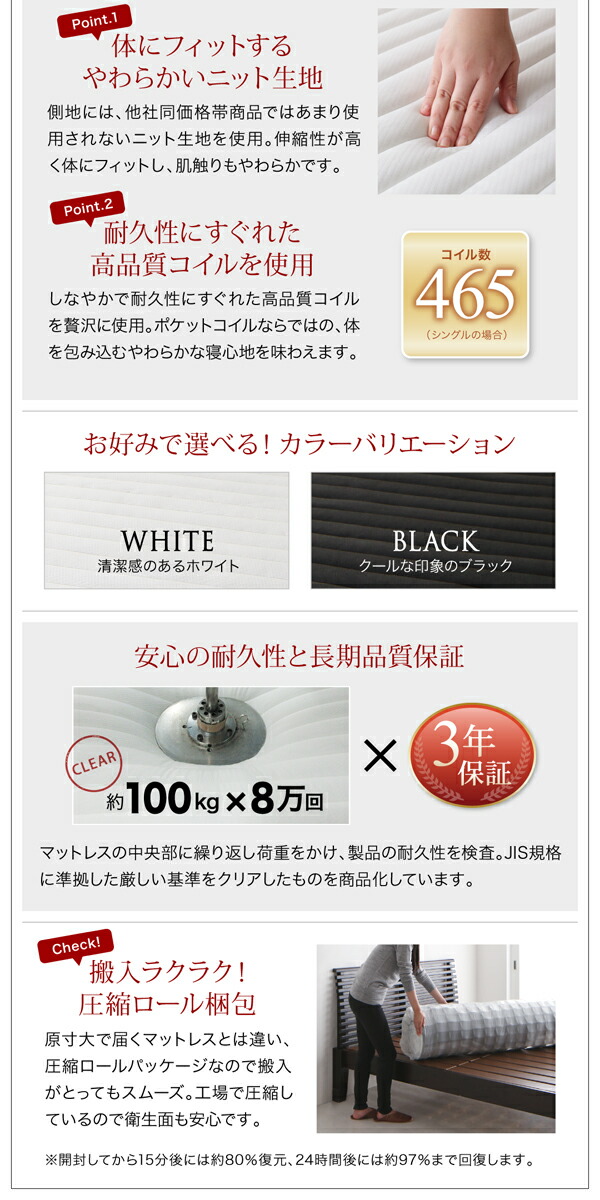 6段階高さ調節!頑丈天然木すのこベッド●ishurutoイシュルト●スタンダードボンネルコイルマットレス付 ダブル(ナチュラル/ホワイト)