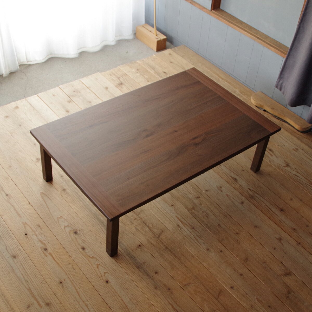 Audery - walnutこたつ テーブル 135&times;85 長方形 ウォールナット節入り突板|北欧|モダン|シンプル|デザイン||おしゃれ|かわいい||日本製|こたつ|コタツ|座卓||国産こたつ|国産コタツ|センターテーブル|｜setomarche