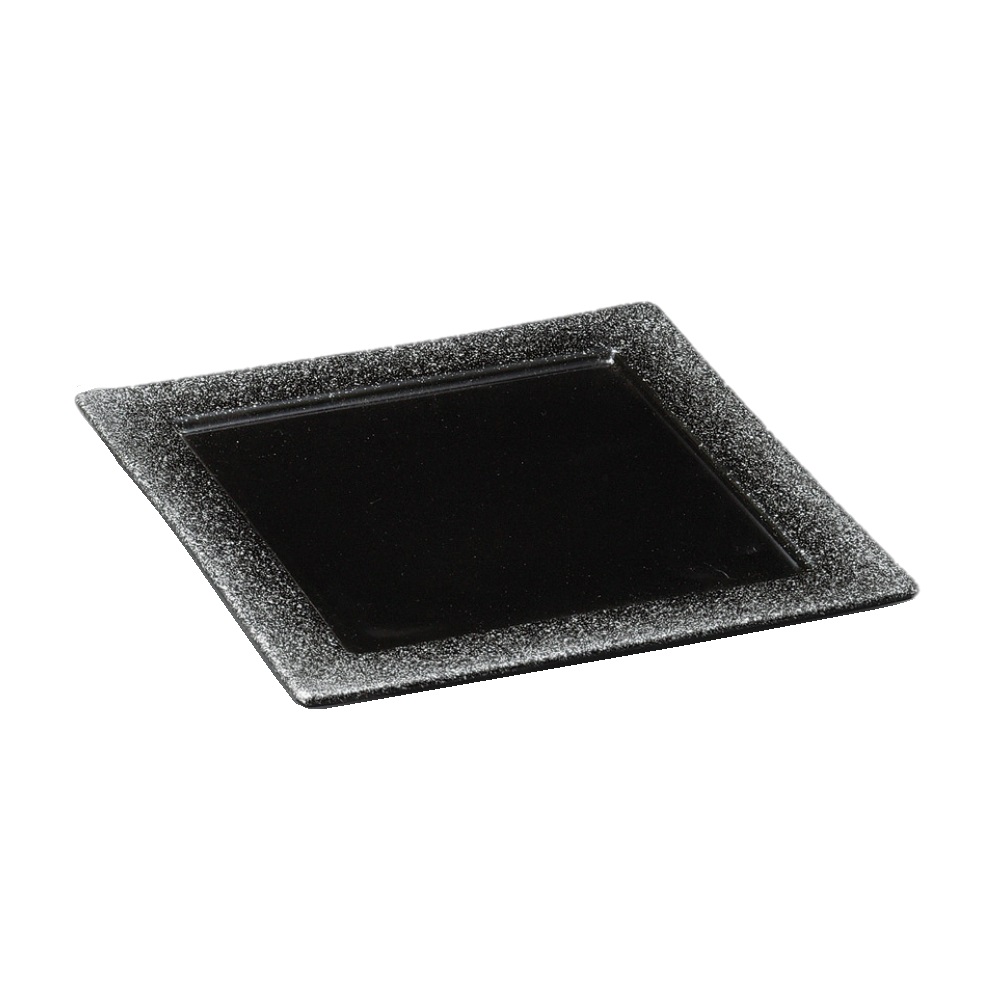 コスモ（シルバー）17.5cm角皿 [ 17.5×1.5cm ] | 角皿 | おすすめ 人気 食器 業務用 飲食店 カフェ うつわ 器 おしゃれ かわいい お洒落 可愛い ギフト プレゼント 引き出物 内祝い 結婚祝い 誕生日 贈り物 自宅 イベント