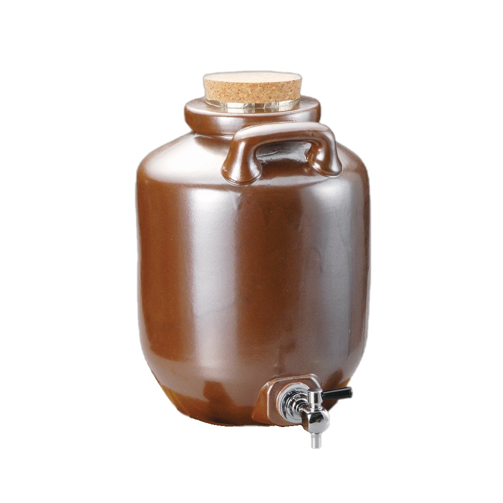 泡盛 焼酎 サーバー 3升 漏れなし塾生用（止水テスト済み）3升焼酎サーバー耳付壺甕カメ（縄