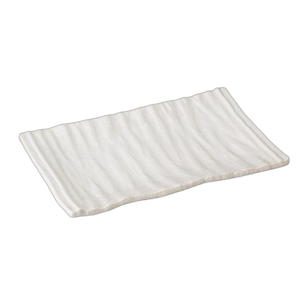 粉引釉長角大皿 [ 33.5×21.5×3.6cm ] | 盛皿 | おすすめ 人気 食器 業務用 飲食店 カフェ うつわ 器 おしゃれ かわいい お洒落 可愛い ギフト プレゼント 引き出物 内祝い 結婚祝い 誕生日 贈り物 自宅 イベント