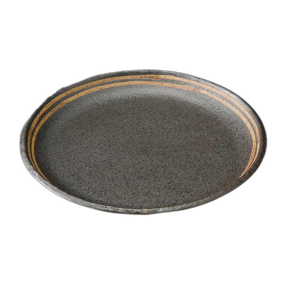 黒ライン丸9.0皿 [ 26.5×3cm ] | 大皿 | おすすめ 人気 食器 業務用 飲食店 カフェ うつわ 器 おしゃれ かわいい お洒落 可愛い ギフト プレゼント 引き出物 内祝い 結婚祝い 誕生日 贈り物 自宅 イベント