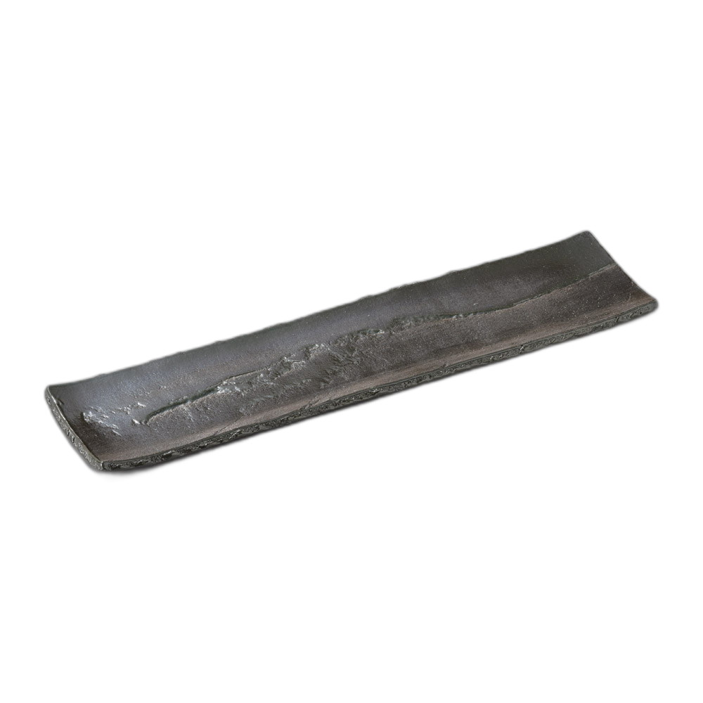 炭化土石目半切15.0長皿 [ 45×10.5×1.8cm ] | 長皿 | おすすめ 人気 食器 業務用 飲食店 カフェ うつわ 器 おしゃれ かわいい お洒落 可愛い ギフト プレゼント 引き出物 内祝い 結婚祝い 誕生日 贈り物 自宅 イベント