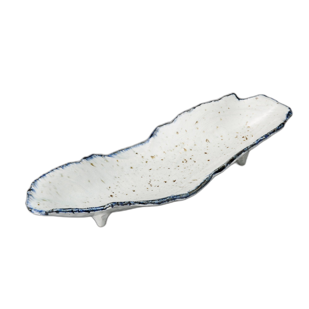 かいらぎクシメ舟形盛皿 [ 43×15×5.5cm ] | 変形皿 | おすすめ 人気 食器 業務用 飲食店 カフェ うつわ 器 おしゃれ かわいい お洒落 可愛い ギフト プレゼント 引き出物 内祝い 結婚祝い 誕生日 贈り物 自宅 イベント