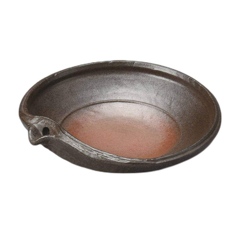 炭化土 片口7.5鉢 [ 23×6cm ] | 中鉢 | おすすめ 人気 食器 業務用 飲食店 カフェ うつわ 器 おしゃれ かわいい お洒落 可愛い ギフト プレゼント 引き出物 内祝い 結婚祝い 誕生日 贈り物 自宅 イベント