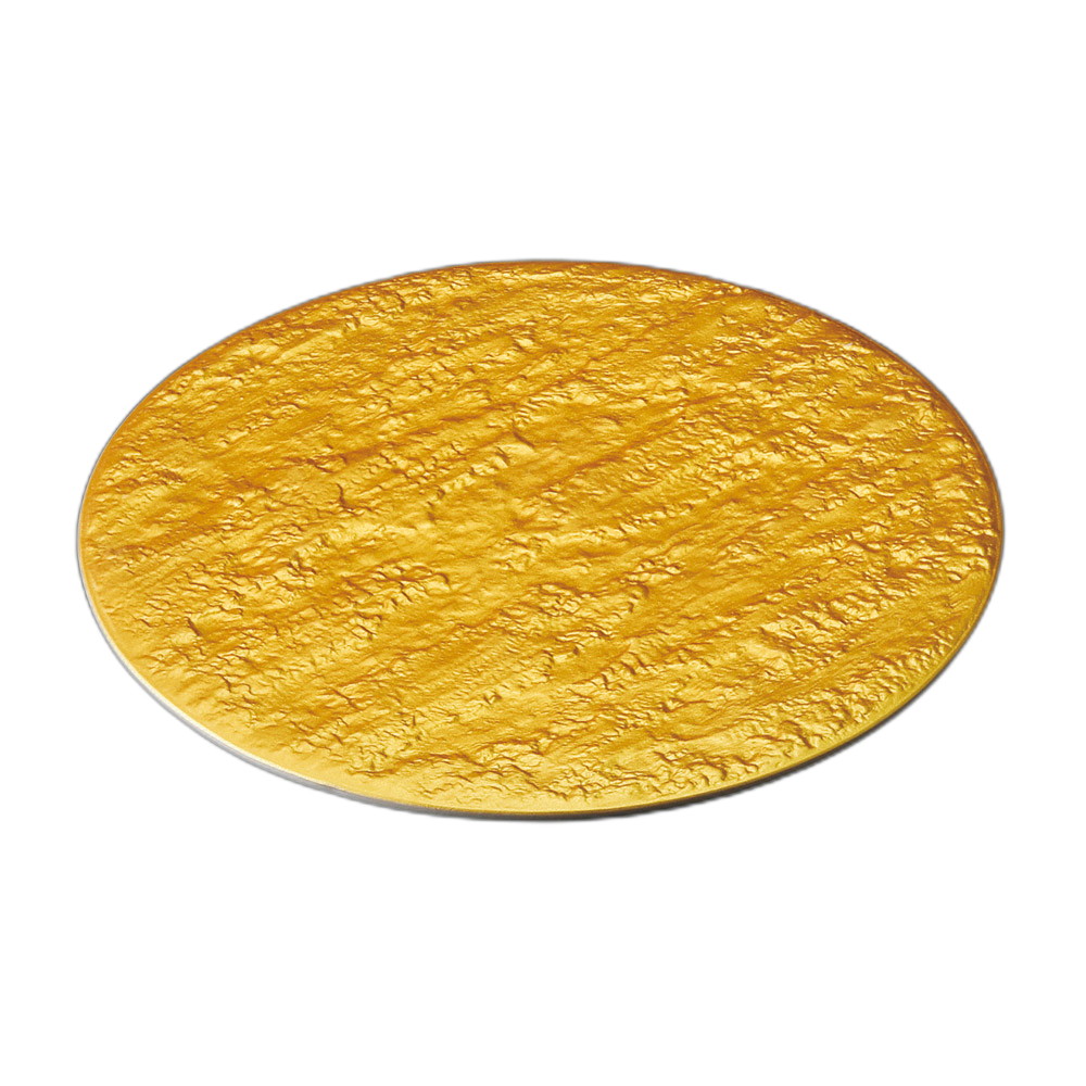 ゴールド石肌24cm丸皿 [ 24×1.2cm ] | 大皿 | おすすめ 人気 食器 業務用 飲食店 カフェ うつわ 器 おしゃれ かわいい お洒落 可愛い ギフト プレゼント 引き出物 内祝い 結婚祝い 誕生日 贈り物 自宅 イベント