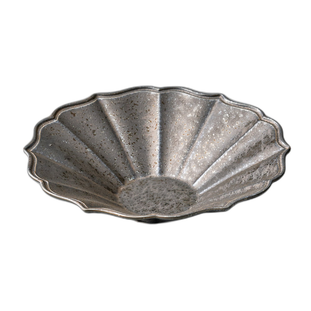 金結晶輪花24cmボウル [ 34×6.5cm ] | 盛鉢 | おすすめ 人気 食器 業務用 飲食店 カフェ うつわ 器 おしゃれ かわいい お洒落 可愛い ギフト プレゼント 引き出物 内祝い 結婚祝い 誕生日 贈り物 自宅 イベント