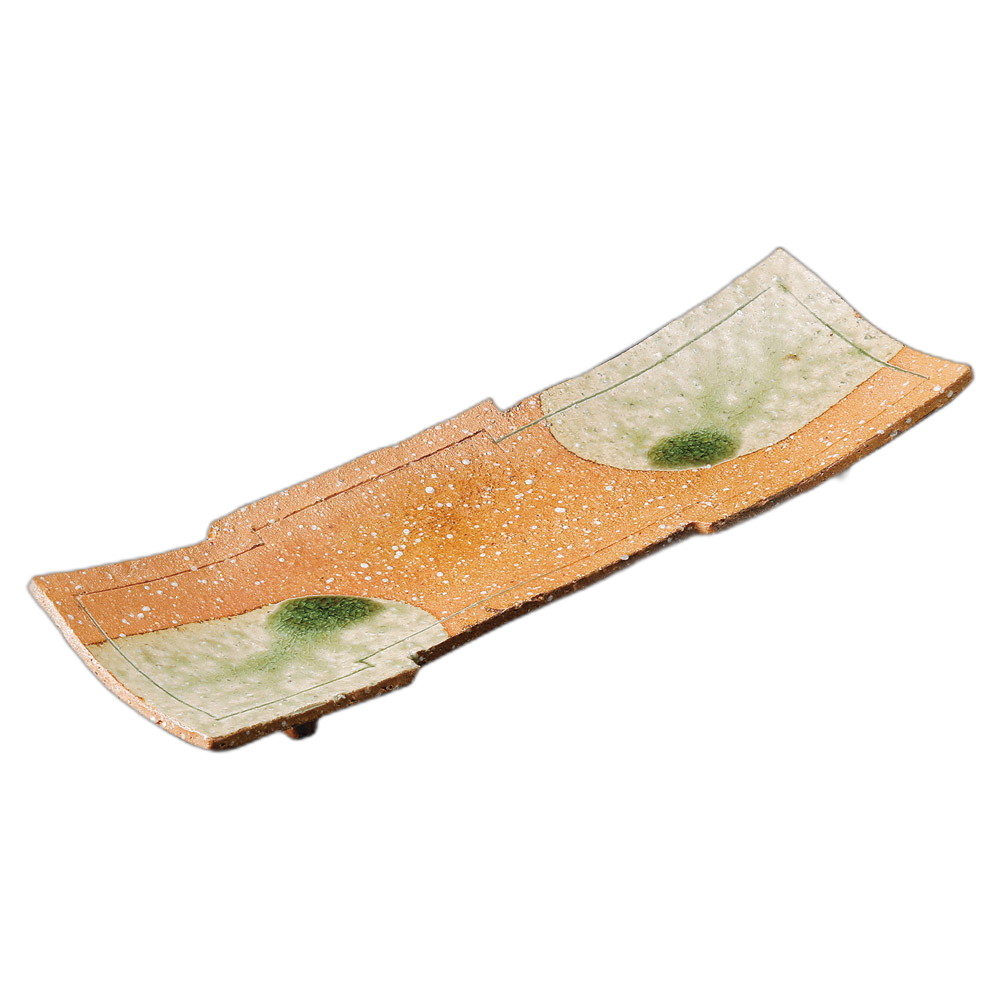 伊賀段違い付出皿 [ 35×11.5×4.2cm ] | 前菜皿 | おすすめ 人気 食器 業務用 飲食店 カフェ うつわ 器 おしゃれ かわいい お洒落 可愛い ギフト プレゼント 引き出物 内祝い 結婚祝い 誕生日 贈り物 自宅 イベント