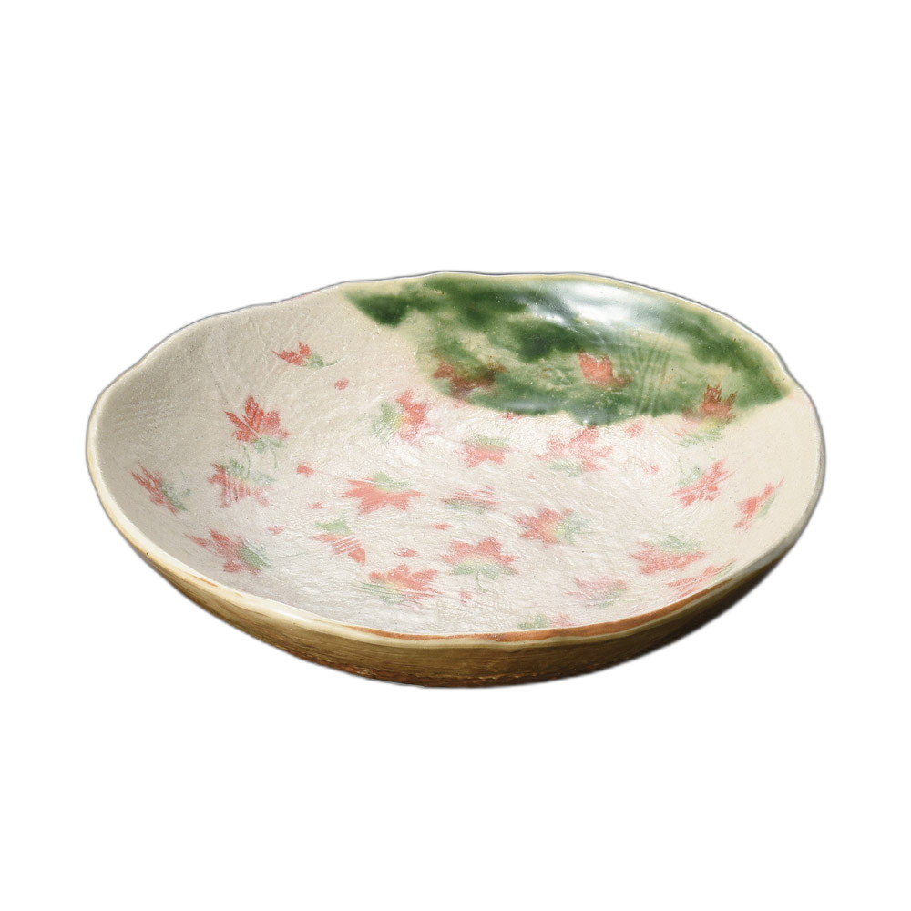 織部春秋丸盛鉢 [ 27.4×26.4×5.8cm ] | 盛鉢 | おすすめ 人気 食器 業務用 飲食店 カフェ うつわ 器 おしゃれ かわいい お洒落 可愛い ギフト プレゼント 引き出物 内祝い 結婚祝い 誕生日 贈り物 自宅 イベント