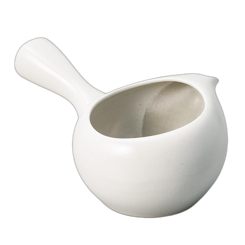白蓋なし急須（丸網） [ 17×13.5×7.5cm･430cc ] | 急須 | おすすめ 人気 食器 業務用 飲食店 カフェ うつわ 器 おしゃれ かわいい お洒落 可愛い ギフト プレゼント 引き出物 内祝い 結婚祝い 誕生日 贈り物 自宅 イベント