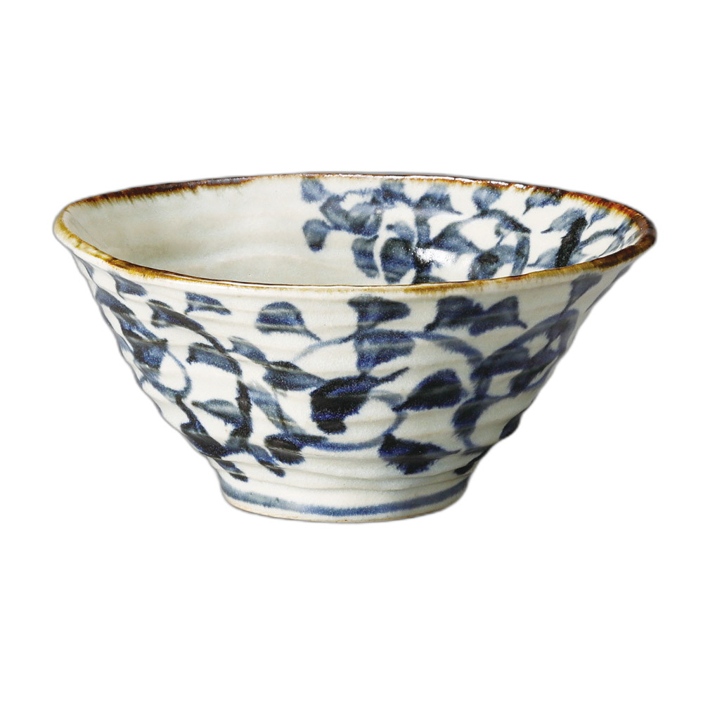 たこ唐草変形7.0丼 [21×9.6cm] | 食器 和食器 業務用 贈答 プレゼント ギフト おしゃれ かわいい 開店 定食 セット そば うどん ラーメン 鉢 丼 丼鉢 どんぶり 中華