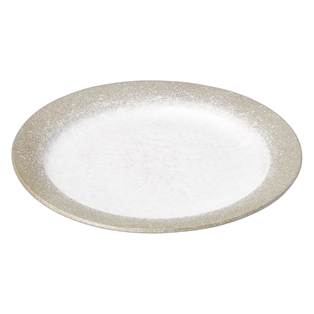 強化 伊賀白吹 (ﾘﾑ付)9.0丸皿 [27×2cm] | 食器 和食器 和皿 カフェ 料亭 業務用 贈答 プレゼント ギフト おしゃれ かわいい お祝い 開店 定食 セット
