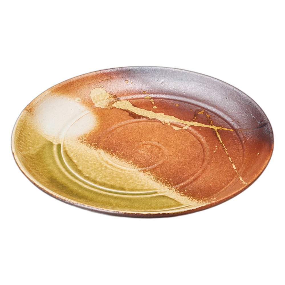 古信楽 14.0丸皿 [42×4.5cm] | 食器 和食器 和皿 カフェ 料亭 業務用 贈答 プレゼント ギフト おしゃれ かわいい お祝い 開店 定食 セット