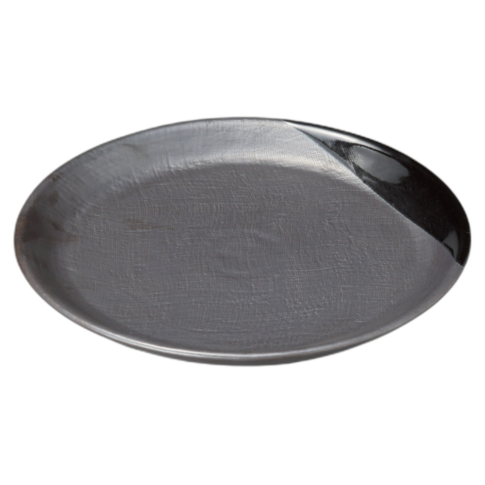 鉄砂 丸9.0皿 [27×2.5cm] | 食器 和食器 和皿 カフェ 料亭 業務用 贈答 プレゼント ギフト おしゃれ かわいい お祝い 開店 定食 セット