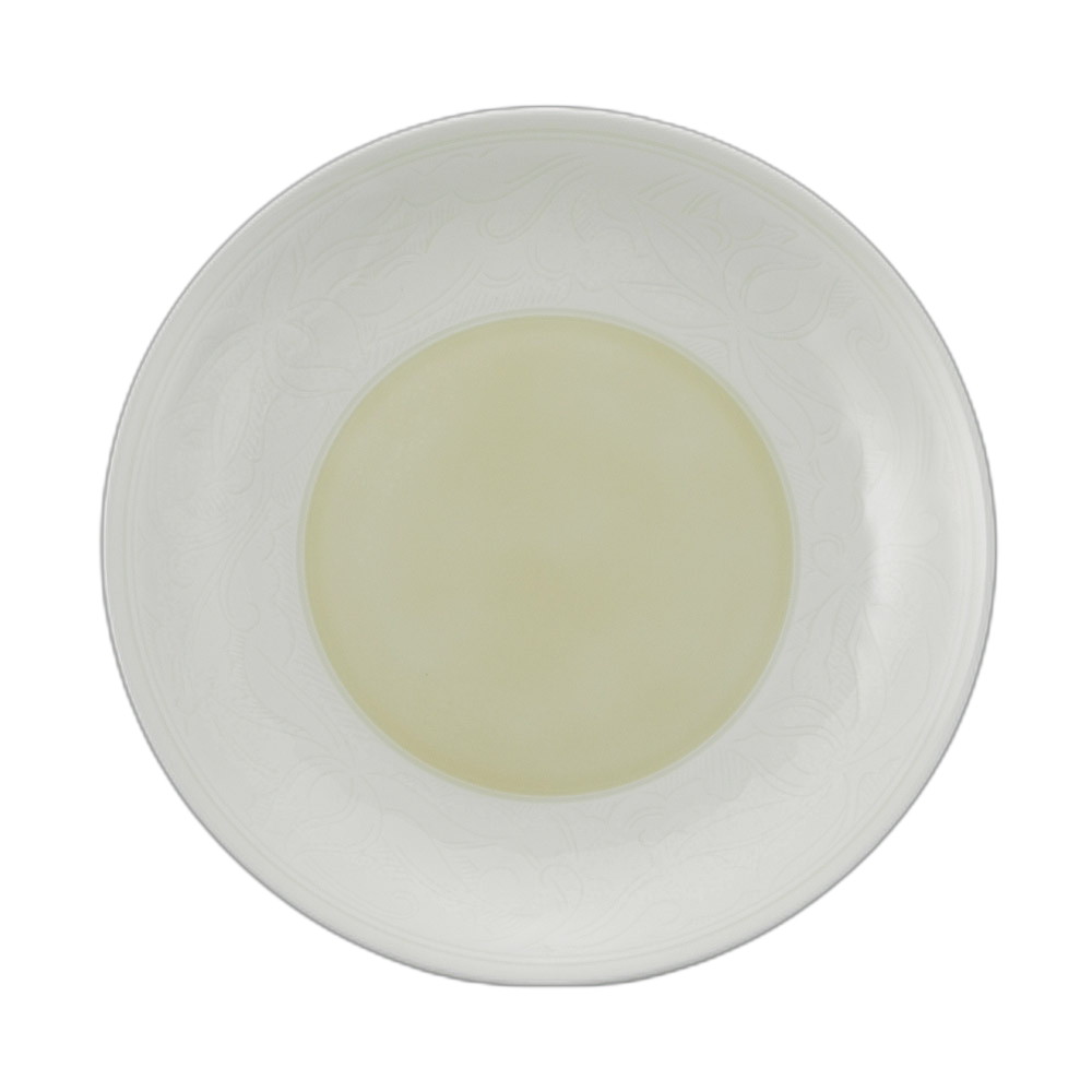 黄白唐草彫9.0皿 [28.2×3.6cm] | 器 食器 和食器 洋食器 飲食店 カフェ 和カフェ おうちカフェ 業務用 贈答 プレゼント ギフト おしゃれ かわいい かっこいい モダン お祝い セット