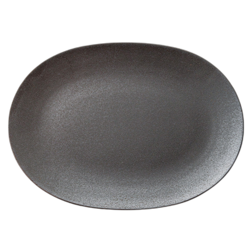ｸﾞﾚｰｾﾞｱｰｽ30cmｵｰﾊﾞﾙﾄﾚｰ黒 [30×21×1.8cm] | 食器 和食器 和皿 カフェ 料亭 業務用 贈答 プレゼント ギフト おしゃれ かわいい お祝い 開店 定食 セット
