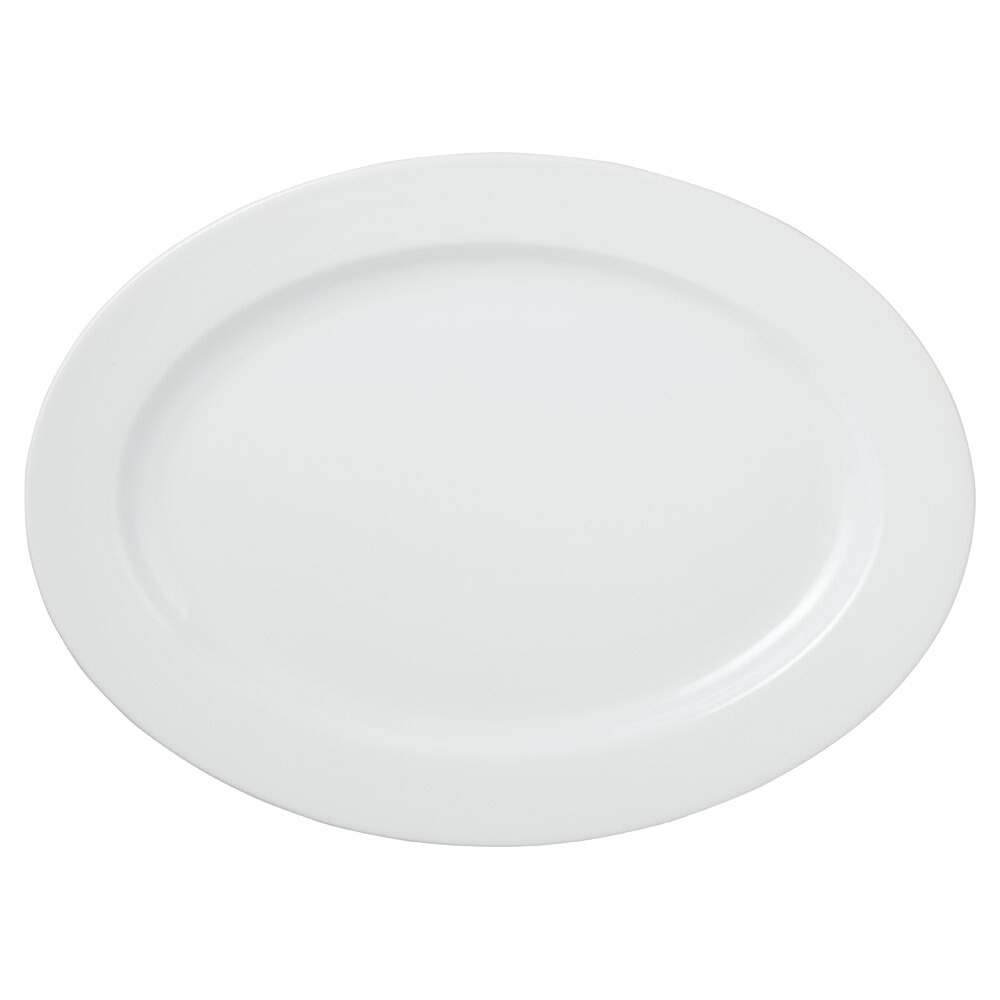 BPﾎﾜｲﾄ ﾘﾑ玉16吋ﾌﾟﾗﾀｰ [42.5×31×3.6cm] | 器 食器 和食器 洋食器 飲食店 カフェ 和カフェ おうちカフェ 業務用 贈答 プレゼント ギフト おしゃれ かわいい かっこいい モダン お祝い セット