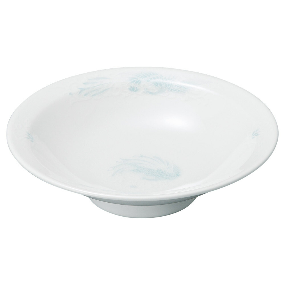 花蓮(ｽｰﾊﾟｰﾎﾜｲﾄ) 7.0高台皿 [20.8×5.5cm] | 食器 中華 ラーメン 炒飯 餃子 業務用 贈答 プレゼント ギフト おしゃれ かわいい お祝い 開店 定食 セット