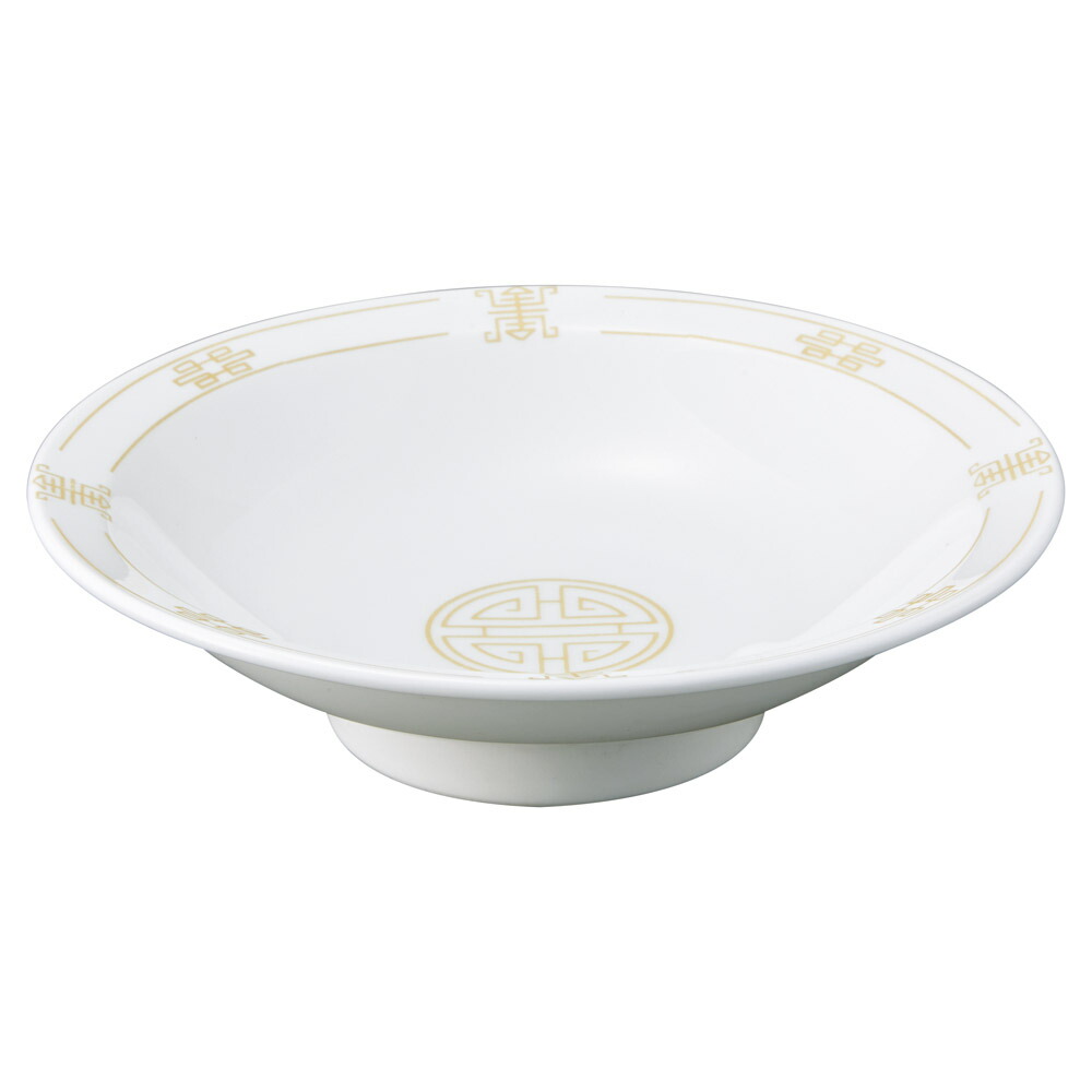 強化磁器 珠洛 8吋丸高台皿 [20.5×5.5cm] | 食器 中華 ラーメン 炒飯 餃子 業務用 贈答 プレゼント ギフト おしゃれ かわいい お祝い 開店 定食 セット
