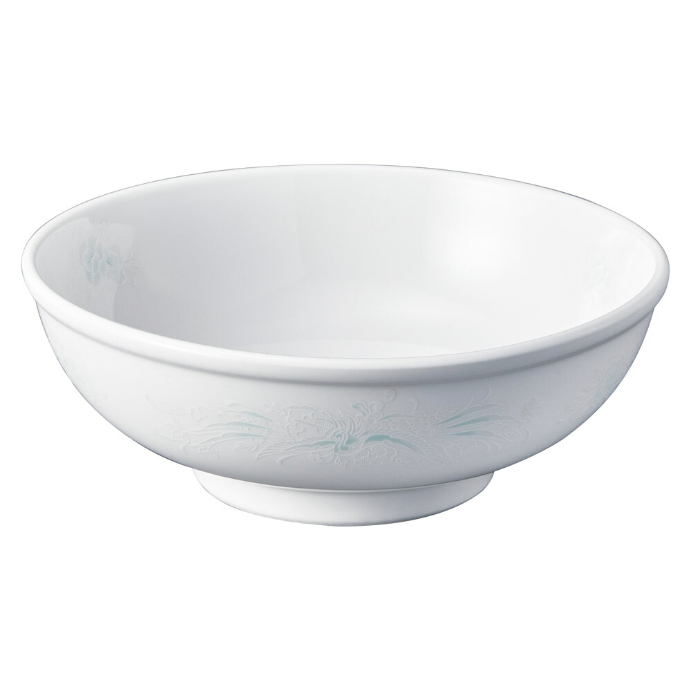 強化磁器 ｽｰﾊﾟｰﾁｬｲﾅ翠唐鳳 8吋玉丼 [21.5×8cm･1,410cc] | 食器 和食器 和皿 カフェ 料亭 業務用 贈答 プレゼント ギフト おしゃれ かわいい お祝い 開店 定食 セット