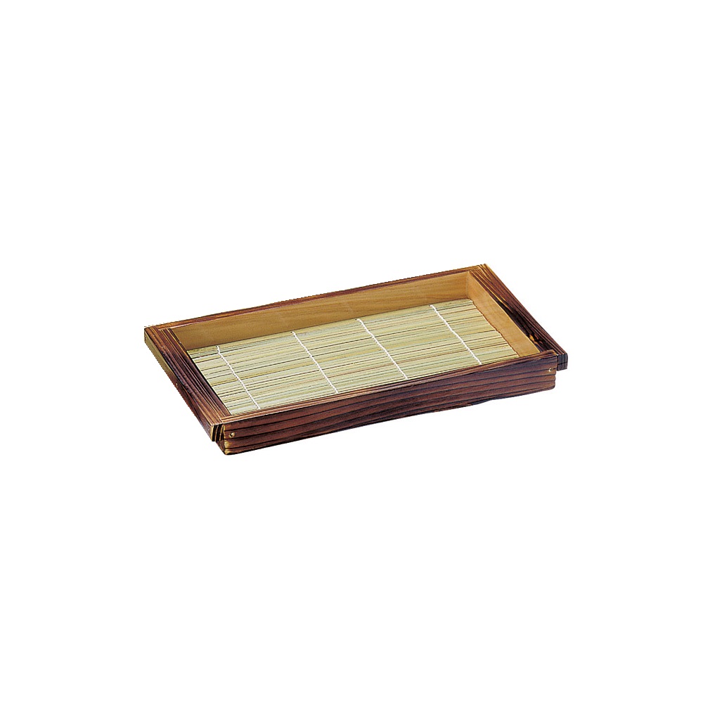 焼杉･板目の前(身･竹ｽ)塗り付ける付小 [32.2×18.2×3.8糎] | 繊細さ皿 香辛料皿 弥助 刺身 一皿分の料理一皿分の料理 御前上等 今めかしい