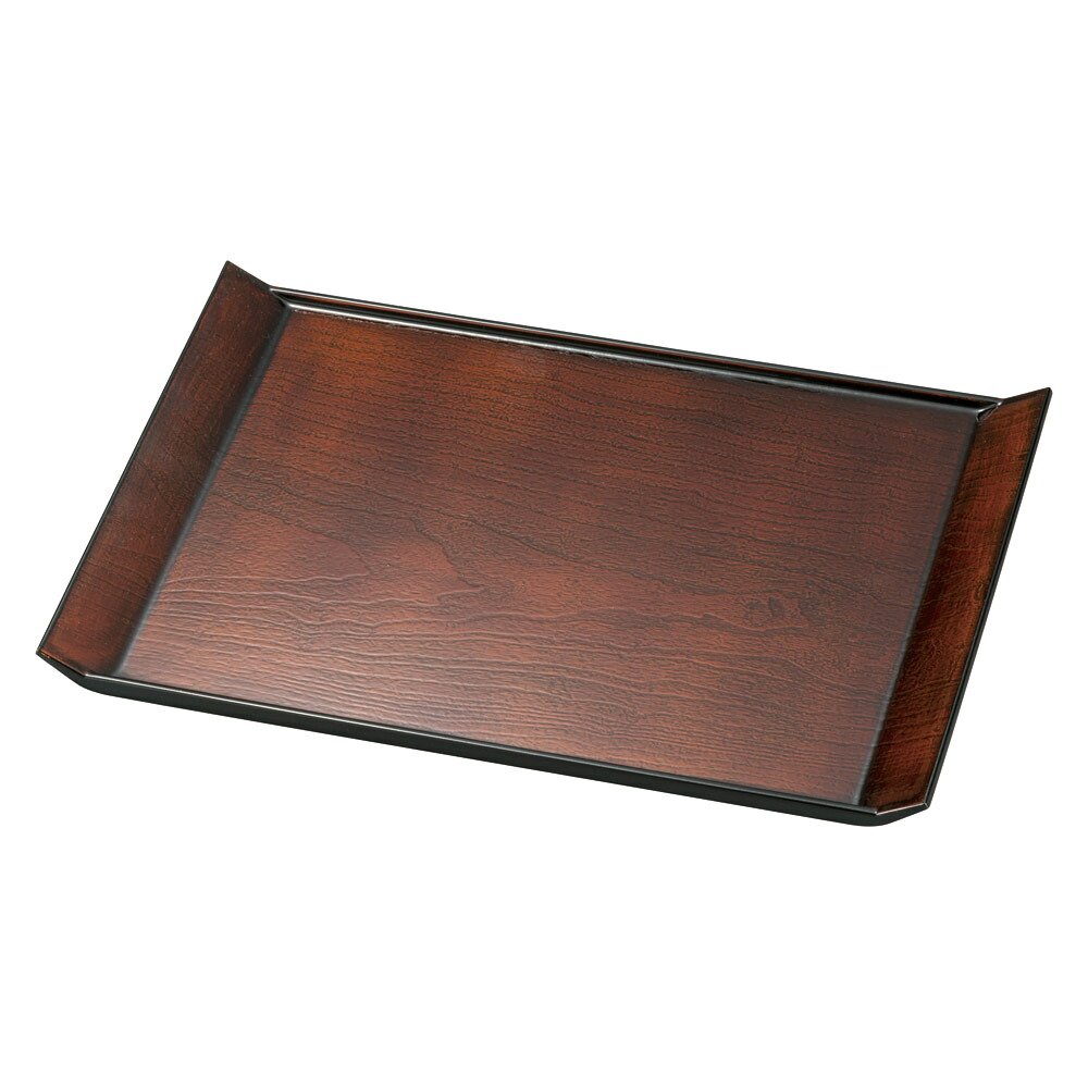 栃塗 桐舟盆 ﾉﾝｽﾘｯﾌﾟ加工14寸 [43×30×2.6cm] | ホテル おうちカフェ カフェ 業務用 モダン シンプル おしゃれ かわいい セット トレー お盆 定食 樹脂トレー