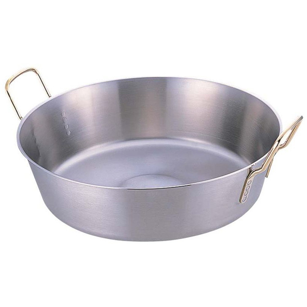 スーパーデンジ 揚鍋 30珊 [ 口径:305 x 深さ:80粍 底径:245粍 3L ] [ 一皿分の料理御先棒 ] | 勝手もと 勝手もと 飲食店 旅人宿 食べ物屋 御勤め用