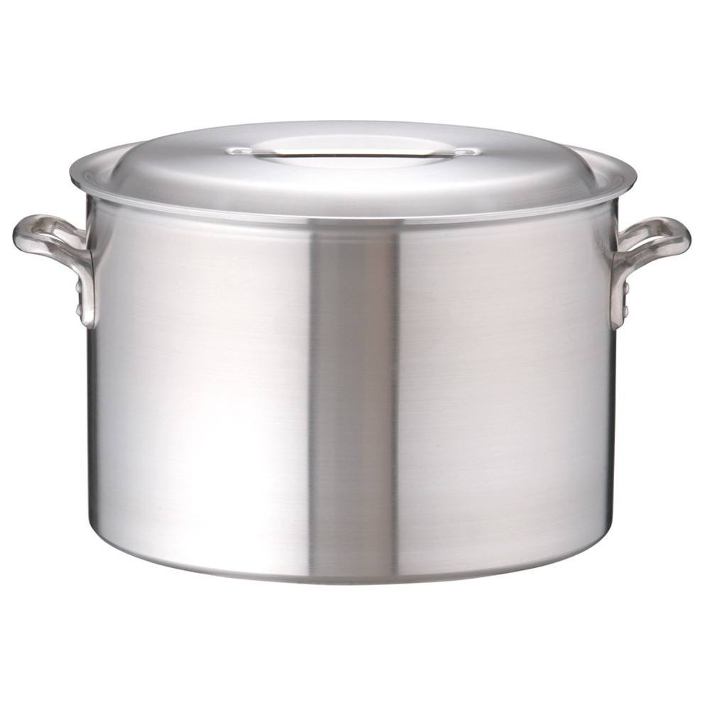 軽銀DON半寸胴鍋 51糎  [ 外径:531粍 深さ:350粍 70L ] [ 一皿分の料理物の具 ] | 勝手もと 勝手もと 飲食店 泊まり 大衆食堂 お役目用