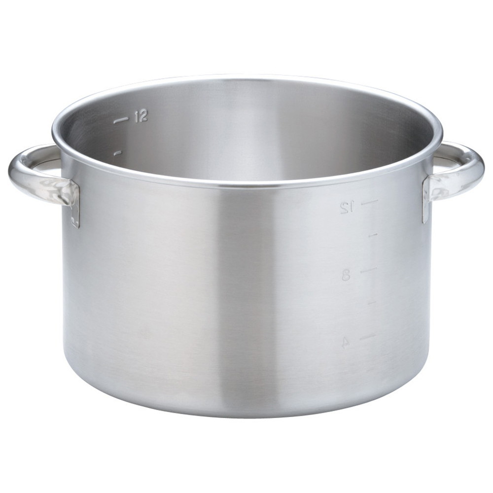 KO 19-0電磁対応半寸胴鍋(蓋無) 30cm [ 外径:318 x H200mm 底径:281mm 13L ] [ 料理道具 ] | 厨房 キッチン 飲食店 ホテル レストラン 業務用