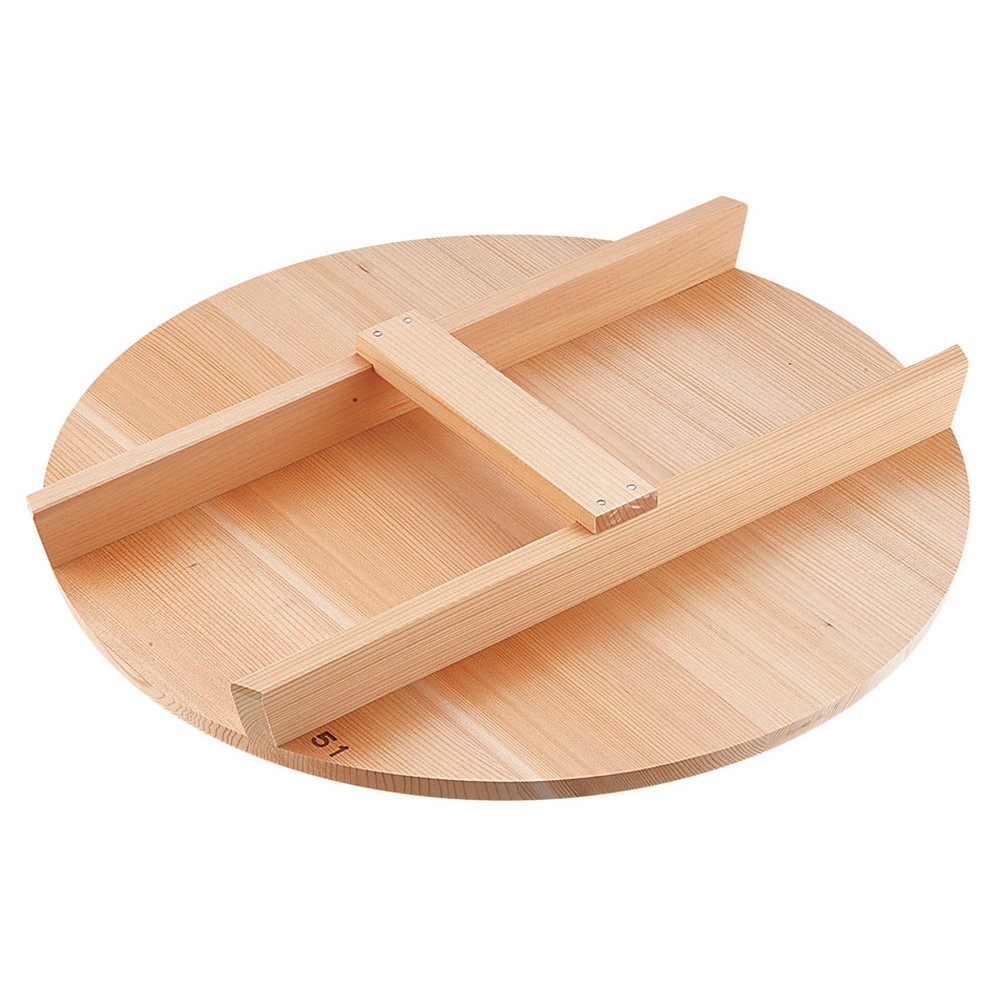 厚手サワラH型取手木蓋 51cm用 [ 外径:508mm 厚さ:約15mm ] [ 料理道具 ] | 厨房 食堂 和食 ホテル 飲食店 業務用｜せともの本舗