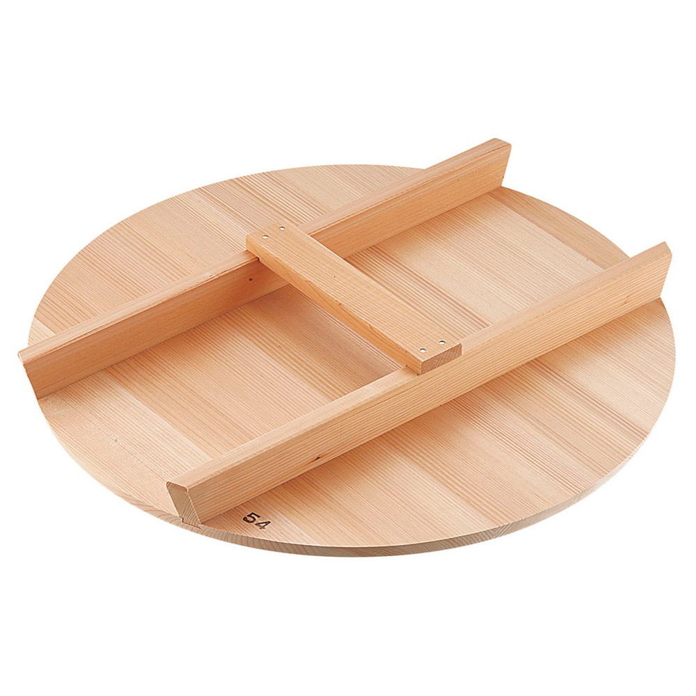 厚手サワラH型取手木蓋 54cm用 [ 外径:532mm 厚さ:約15mm ] [ 料理道具 ] | 厨房 食堂 和食 ホテル 飲食店 業務用