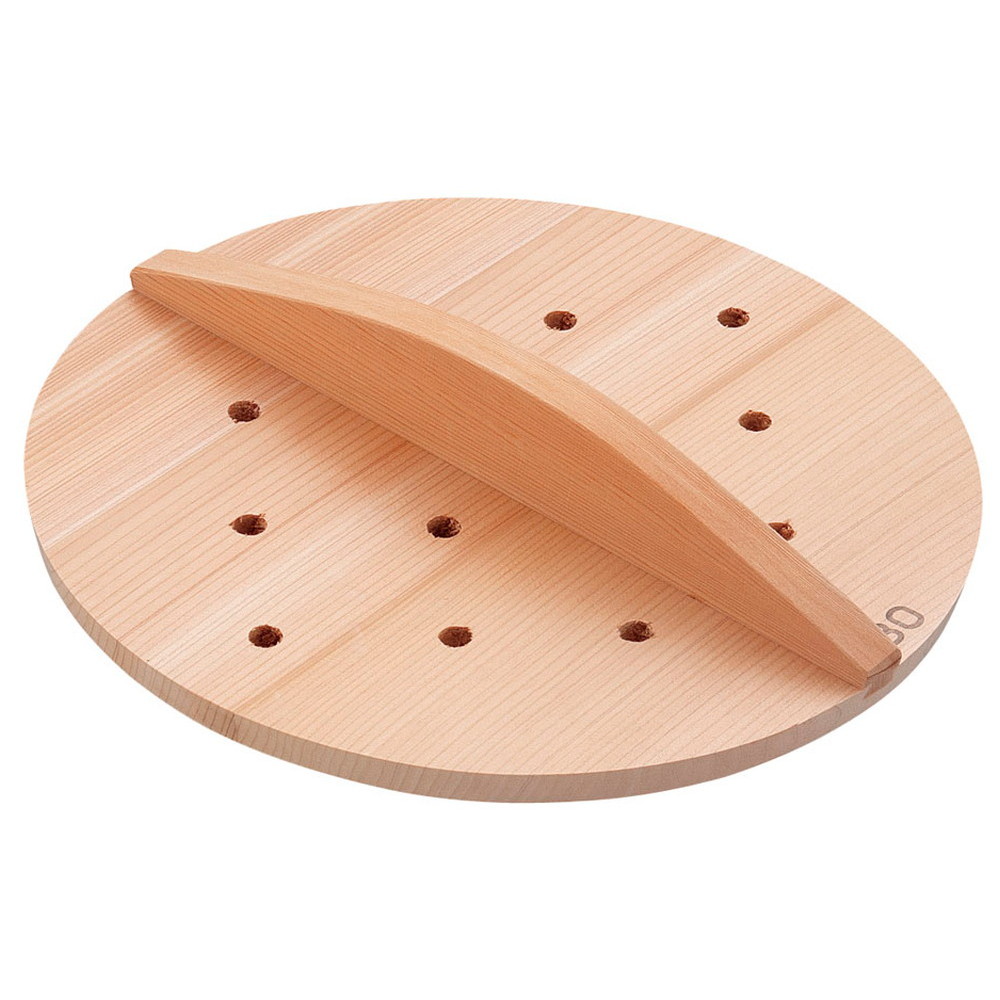 厚手サワラ穴明木蓋 30cm [ 外径:295mm 厚さ:約15mm ] [ 料理道具 ] | 厨房 食堂 和食 ホテル 飲食店 業務用｜せともの本舗