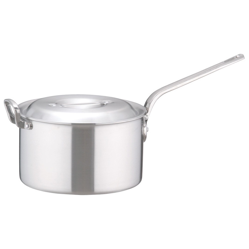 軽銀DON片手深型鍋 30珊  [ 外径:317粍 深さ:180粍 12.5L ] [ 一皿分の料理御先棒 ] | 勝手もと 勝手もと 飲食店 旅人宿 食べ物屋 御勤め用