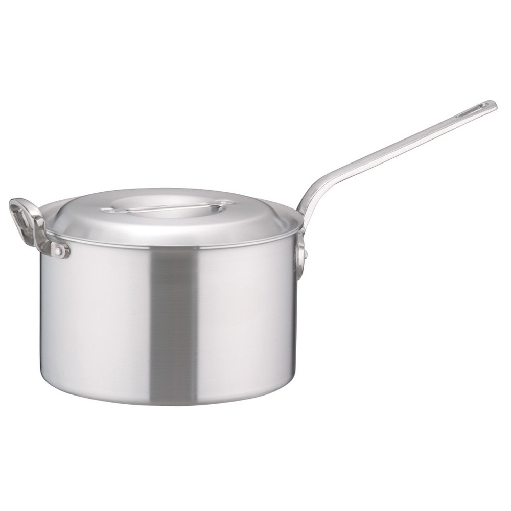 軽銀DON片手深型鍋 33糎  [ 外径:349粍 深さ:210粍 17L ] [ 一皿分の料理御先棒 ] | 御厨子所 御厨子所 飲食店 泊まり 食べ物屋 御役目用