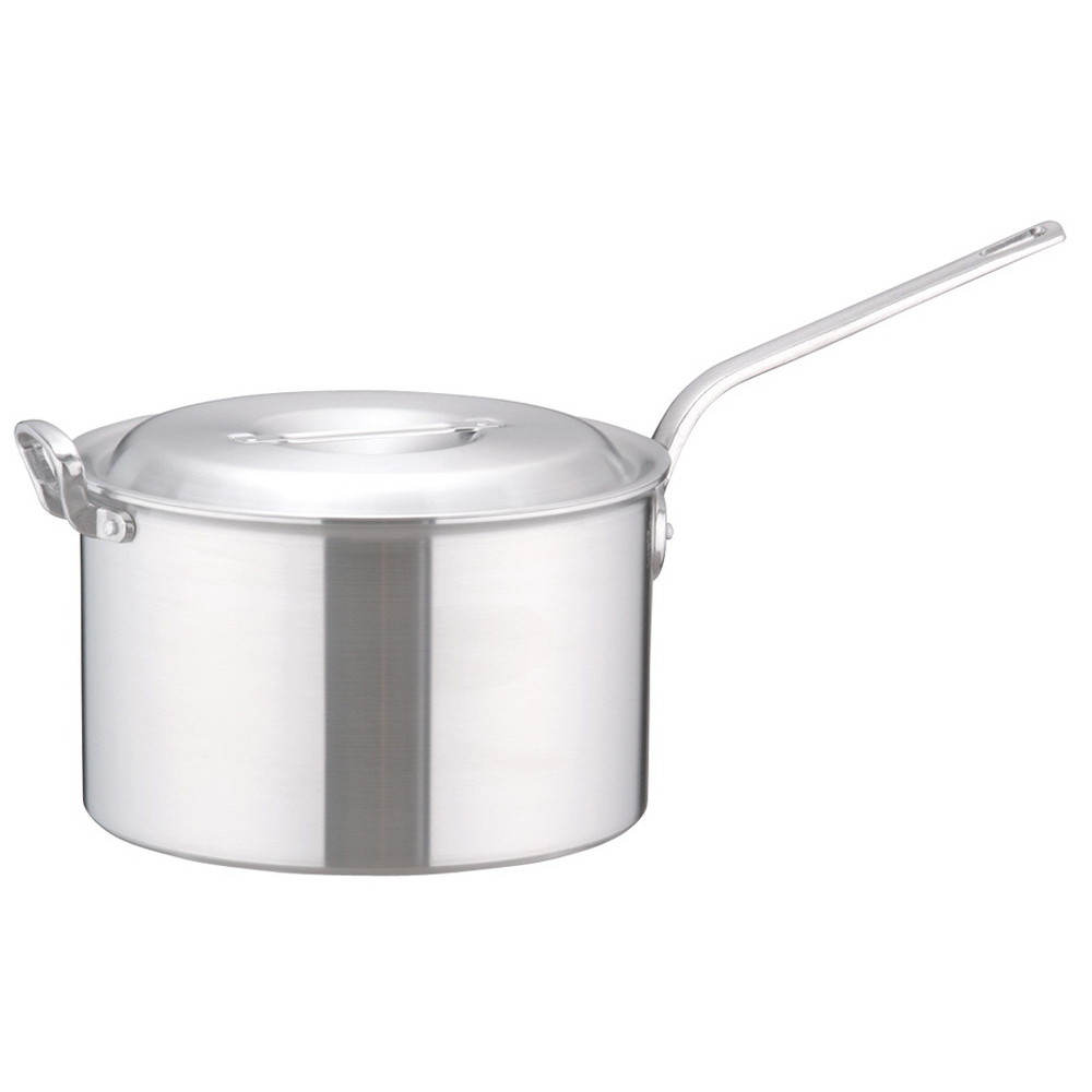 軽銀DON片手深型鍋 36糎  [ 外径:379粍 深さ:230粍 23L ] [ 一皿分の料理御先棒 ] | 御厨子所 御厨子所 飲食店 泊まり 食べ物屋 御役目用