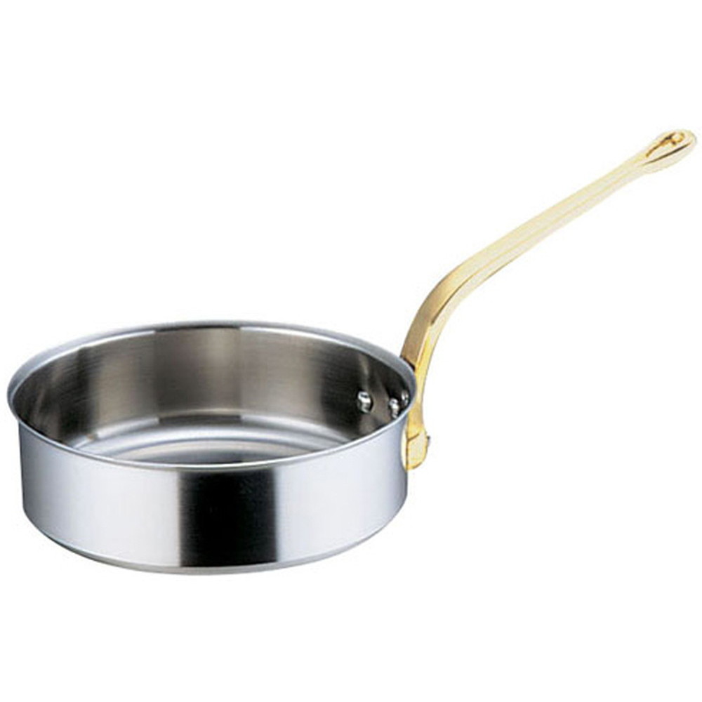 スーパーデンジ ソテーパン(蓋無) 24cm [ 外径:251mm 深さ:80mm 底径:220mm 3.4L ] [ 料理道具 ] | 厨房 キッチン 飲食店 ホテル レストラン 業務用