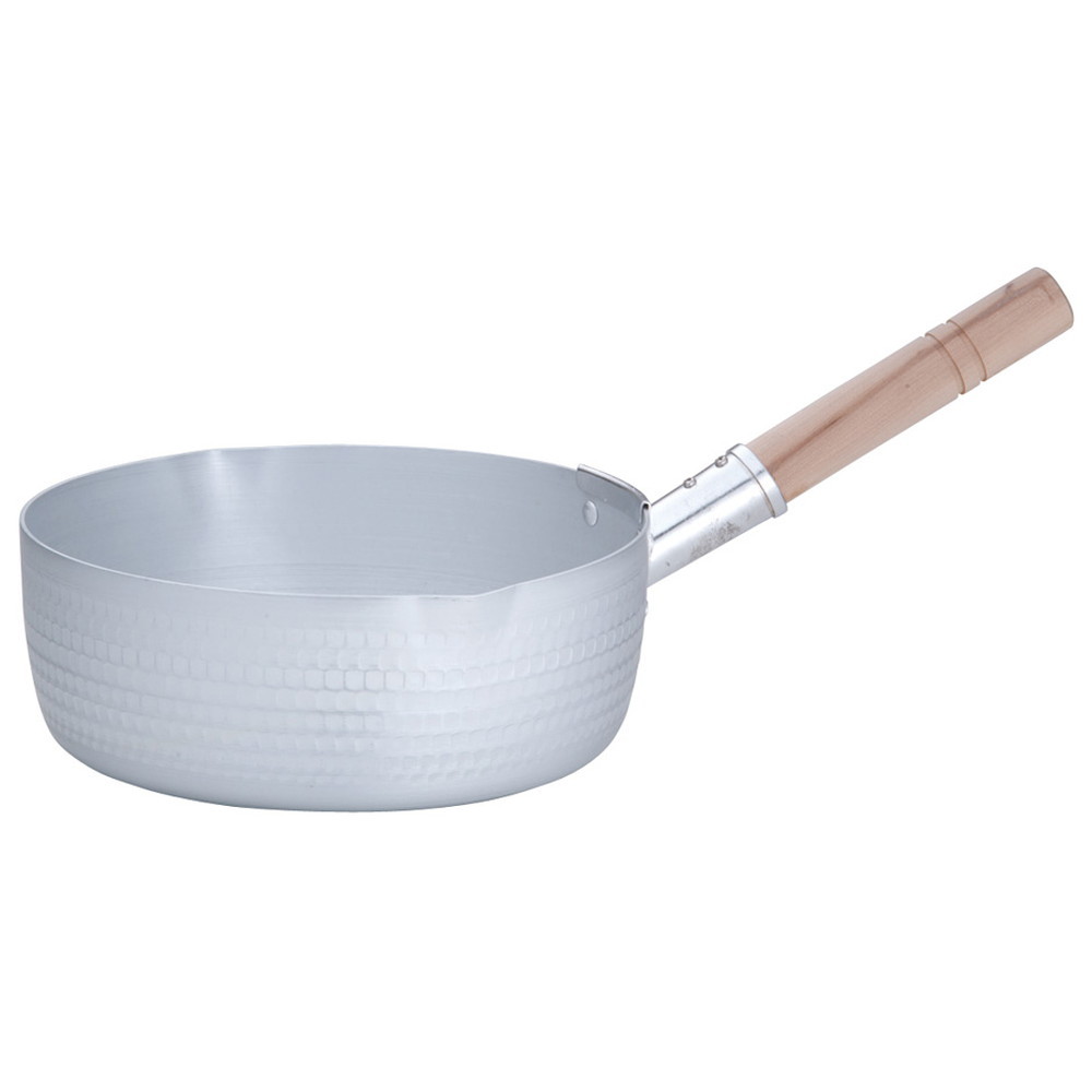アルミ雪平鍋(両口)(アルマイト加工) 24cm [ 内径:238 x 深さ:87mm 3.8L ] [ 料理道具 ] | 厨房 食堂 和食 ホテル キッチン 飲食店 業務用｜せともの本舗