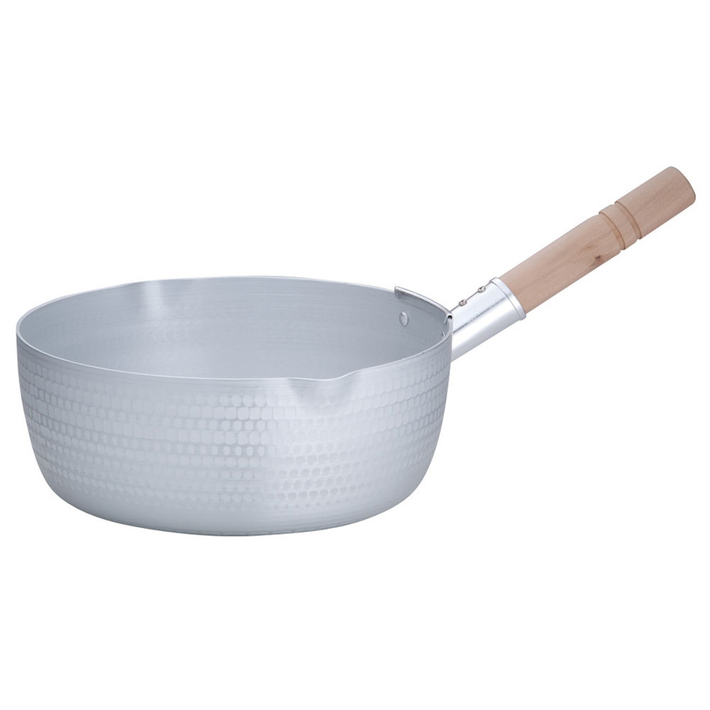 アルミ雪平鍋(両口)(アルマイト加工) 27cm [ 内径:272 x 深さ:107mm 5.2L ] [ 料理道具 ] | 厨房 食堂 和食 ホテル キッチン 飲食店 業務用