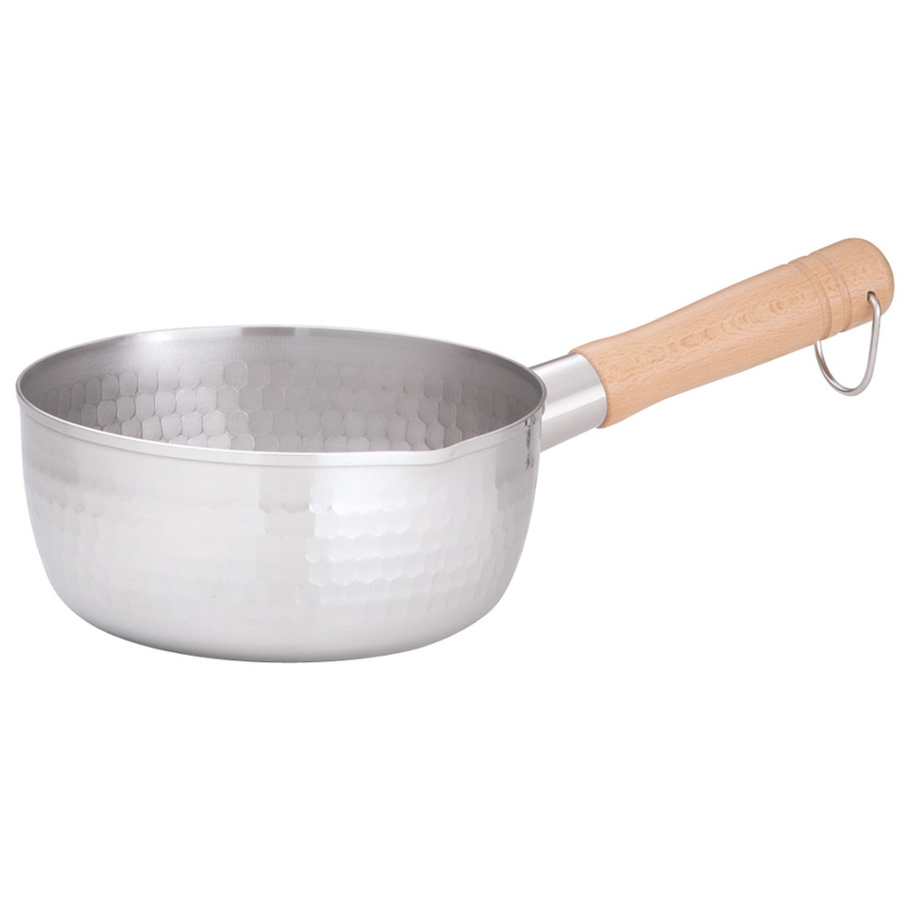 21-0打出雪平鍋(両口) 18cm [ 内径:180 x 深さ:85mm 1.9L ] [ 料理道具 ] | 厨房 食堂 和食 ホテル キッチン 飲食店 業務用