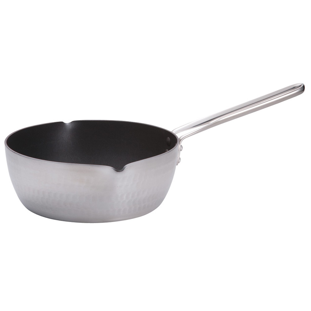 TKG共柄厚板 アルミテフロン雪平鍋 20cm [ 内径:200 x 深さ:77mm 2.1L ] [ 料理道具 ] | 厨房 食堂 和食 ホテル キッチン 飲食店 業務用
