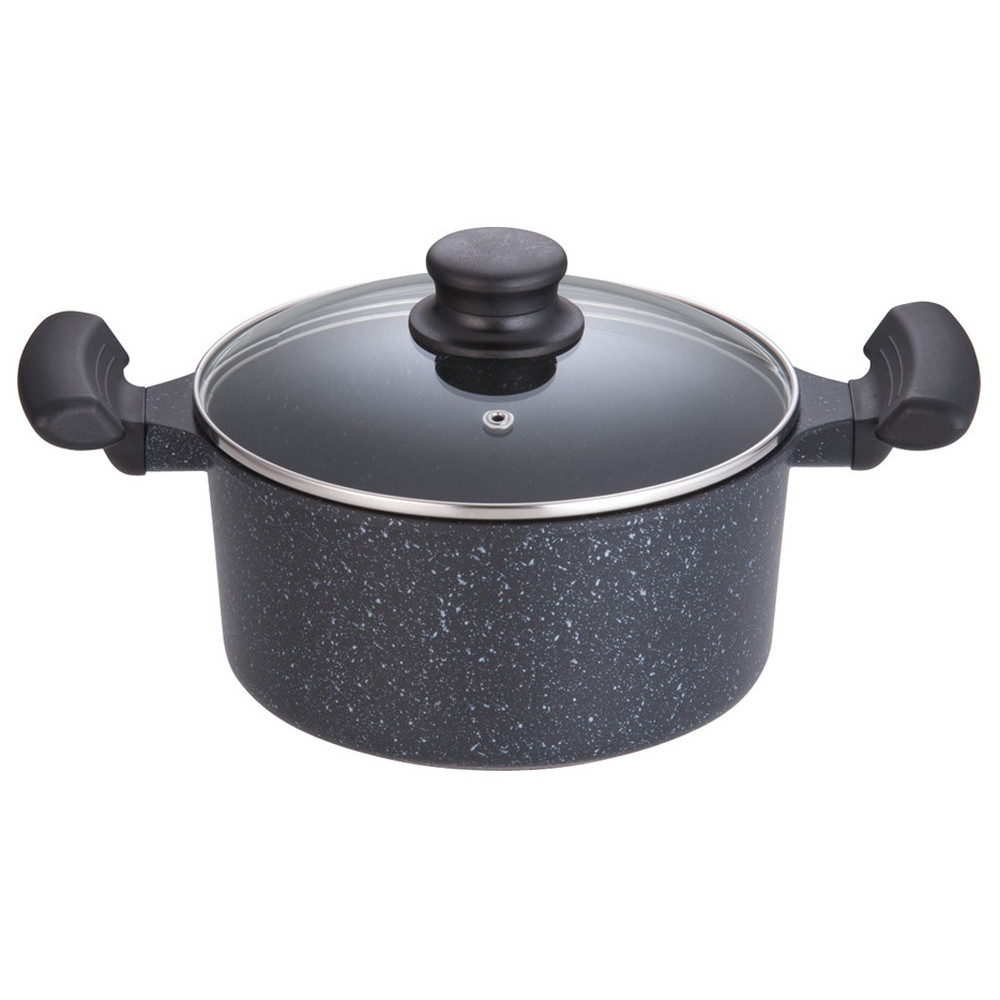 IH テフロンマーブルコート 両手鍋 20cm [ 外径:212mm深さ:98mm底径:163mm3L ] [ 料理道具 ] | キッチン 台所 料理 自宅用｜せともの本舗
