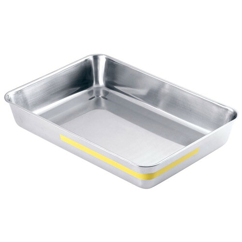 TKGステンレス カラーライン角バット 6枚取 イエロー [ 間口:482 x 奥行:338 x H80mm ] [ 料理道具 ] | 厨房 キッチン 飲食店 ホテル レストラン 業務用